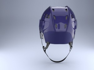 ice helmet with glass visor 3D 模型