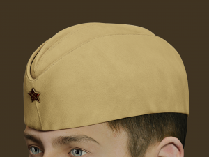 soviet infantry side cap  3D Model