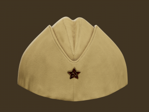 soviet infantry side cap Modelo 3D