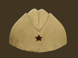 soviet infantry side cap 3D Model