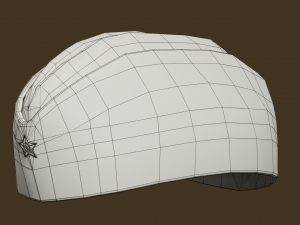 soviet infantry side cap Modelo 3D