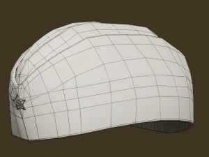 soviet infantry side cap 3D Model