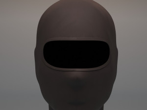 black balaclava mask Modèle 3D
