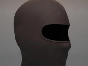 black balaclava mask 3D Model