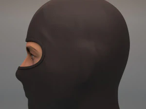 black balaclava mask 3D Model