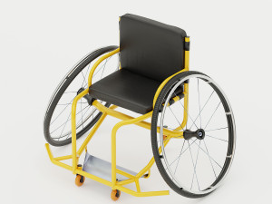 paralympic wheelchair Modelo 3D