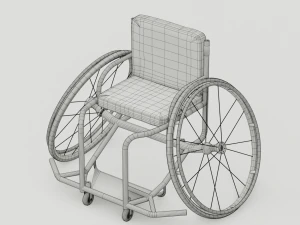paralympic wheelchair 3D Model