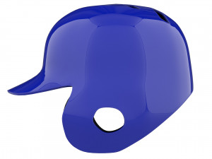 baseball batting helmet with one ear protect Model 3D