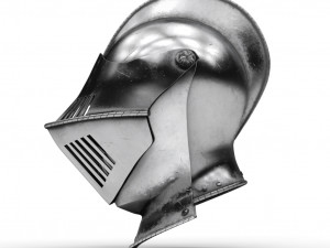 medieval knight armet helmet 3D Model