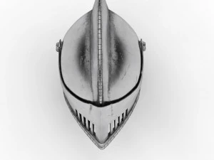 medieval knight armet helmet 3D Model