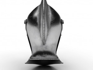medieval knight armet helmet Modelo 3D