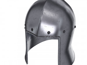 knight barbute iron helmet 3D Model