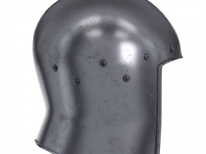 knight barbute iron helmet 3D Model