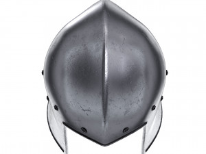 knight barbute iron helmet 3D Model