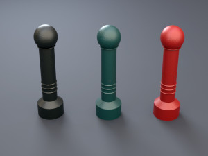urban street bollards 3d set 3D 모델