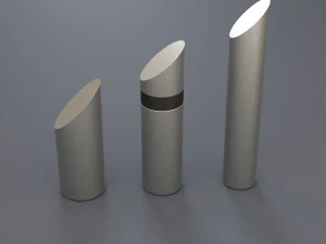 urban street bollards 3d set 3D Model