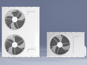 sample model of split air conditioner outdoor box low poly 3D Model