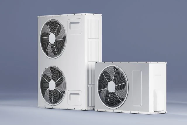sample model of split air conditioner outdoor box low poly 3D Model .c4d .max .obj .3ds .fbx .stl .blend