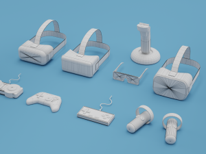 games equipment simple 3d style 3D Model
