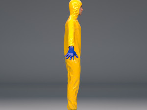 biohazard protective hazmat suit 3Dモデル