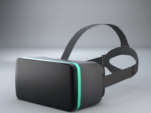 वीआर गॉगल्स हेडसेट सरल 3D मॉडल