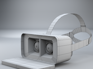vr goggles headset simple 3D Model