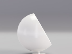 chair ball furniture cartoon hi tech style Modèle 3D