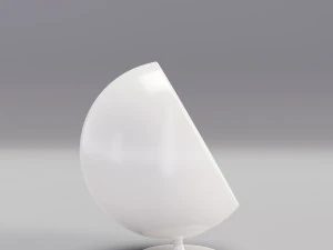 chair ball furniture cartoon hi tech style 3D Model