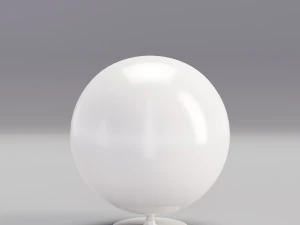 chair ball furniture cartoon hi tech style 3D Model