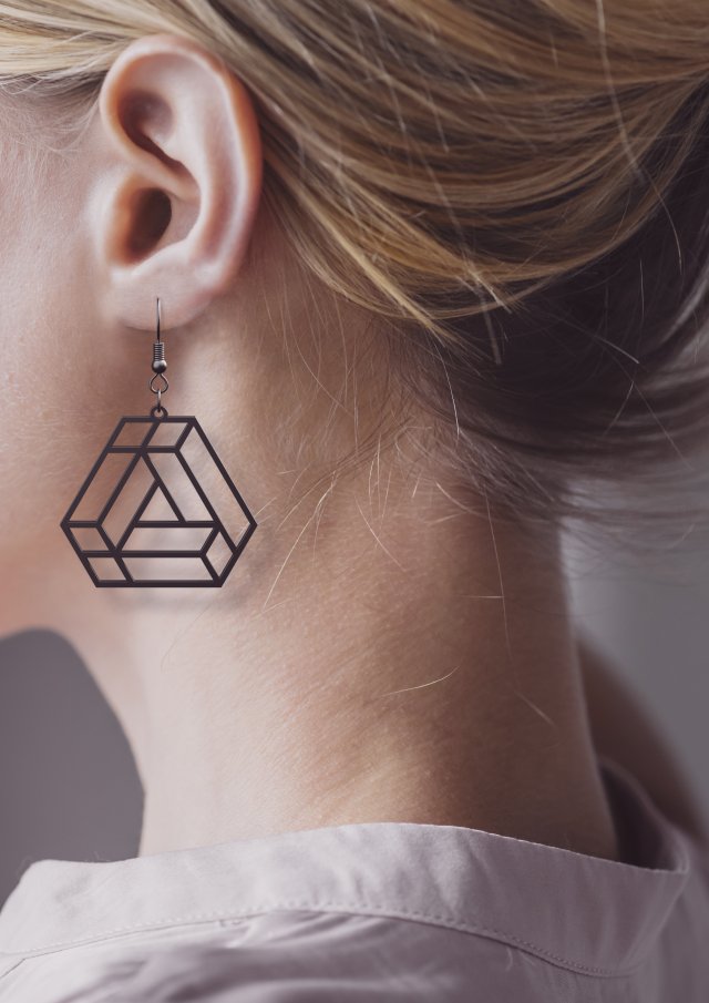impossible shapes 1 earrings pendant jewelry design Modèles 3D en vedette .c4d .max .obj .3ds .fbx .stl .blend 