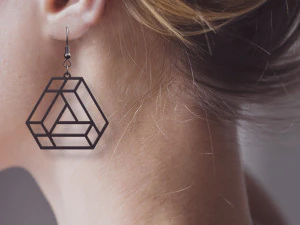 impossible shapes 1 earrings pendant jewelry design 3D Print Model