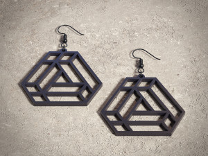 impossible shapes 1 earrings pendant jewelry design Modèles 3D en vedette