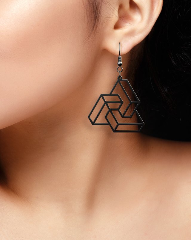 impossible shapes 2 earrings pendant jewelry design Modèles 3D en vedette .c4d .max .obj .3ds .fbx .stl .blend 