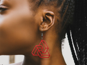 impossible shapes 2 earrings pendant jewelry design Modèles 3D en vedette