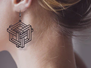 неможливі форми 3 сережки кулон дизайн ювелірних виробів 3D Принт Модель