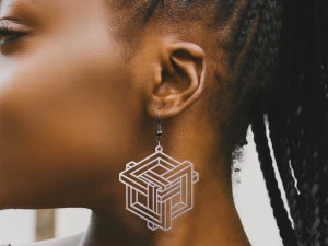 impossible shapes 3 earrings pendant jewelry design 3D Print Model