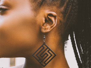 earrings pendant with geometric shapes ornament for 3d print 3D 打印模型
