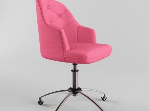 tufted desk chair Modelo 3D