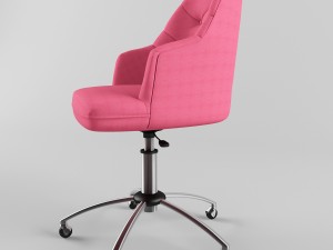 tufted desk chair Modelo 3D