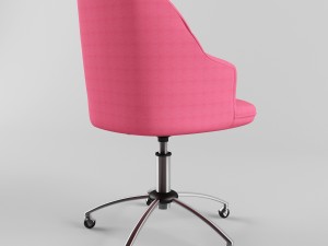 tufted desk chair Modelo 3D