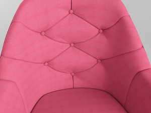 tufted desk chair Modelo 3D