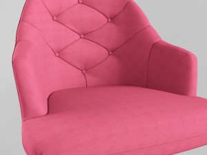 tufted desk chair Modelo 3D