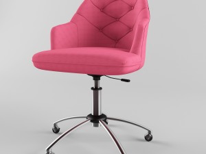 tufted desk chair Modelo 3D