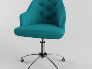 tufted desk chair Modelo 3D