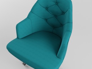 tufted desk chair Modelo 3D