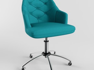 tufted desk chair Modelo 3D