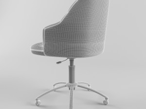 tufted desk chair Modelo 3D