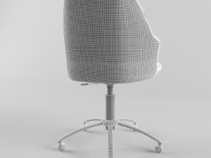 tufted desk chair Modelo 3D
