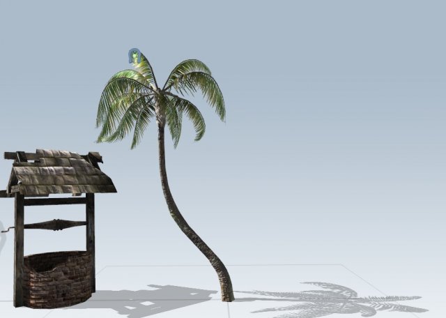 palm tree Model 3D .c4d .max .obj .3ds .fbx .stl .blend 