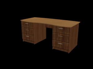working table dark 3D Model